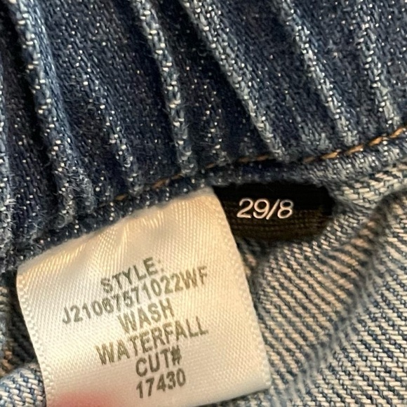 ARYA CARGO JEAN ELASTIC WAIST High-Rise Rigid Denim waterfall 29 8 - Picture 3 of 11